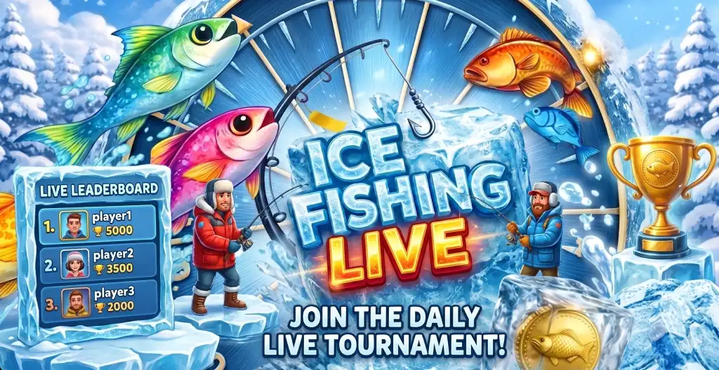 Ice Fishing Live bonus round crane mechanic