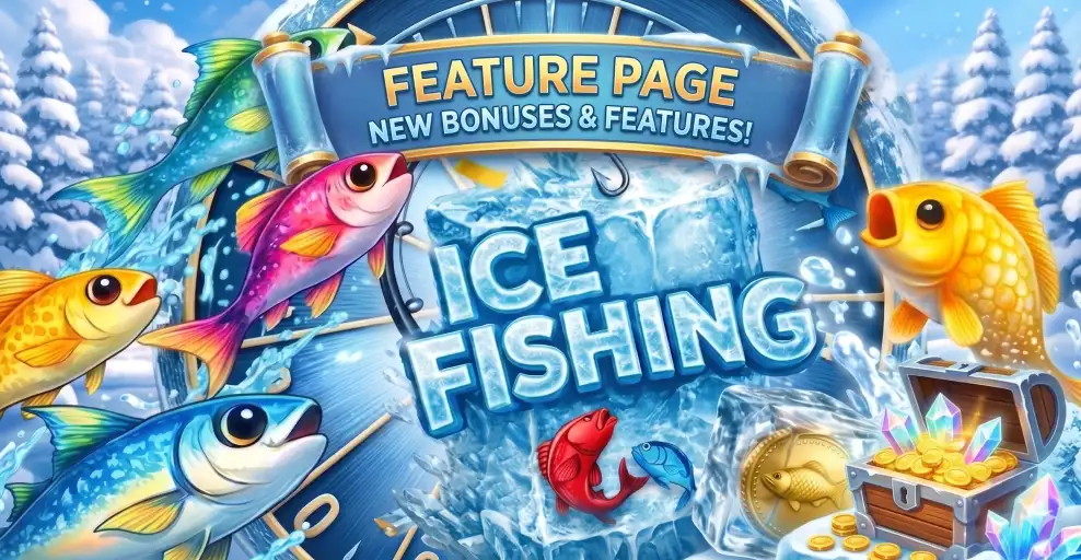 Ice Fishing Slot banner artwork 1