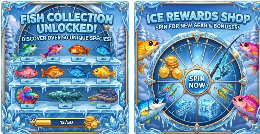 Ice Fishing live casino game banner